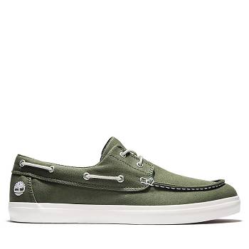 Timberland Union Wharf 2-Eye - Olivovo Zelene Slip On Panske, T0427SK